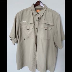 Light weight button down.  Great for fishing or chillin’ on the deck.